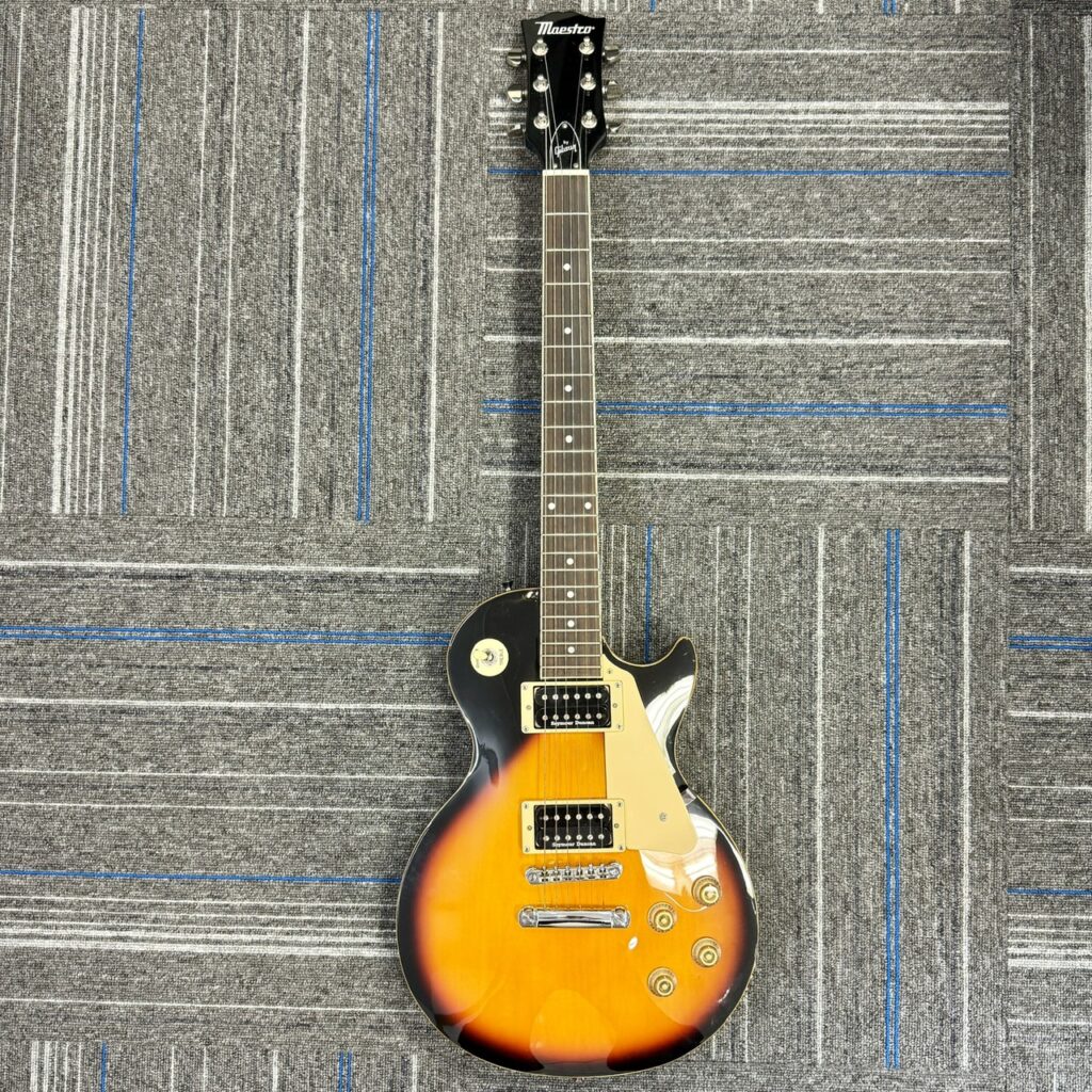 藤沢市長後の買取ふじで買取したMaestro by Gibson マエストロ バイ ギブソンのレスポールタイプ エレキギター サンバースト
